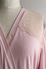 Sofia Cotton Robe (Pink)