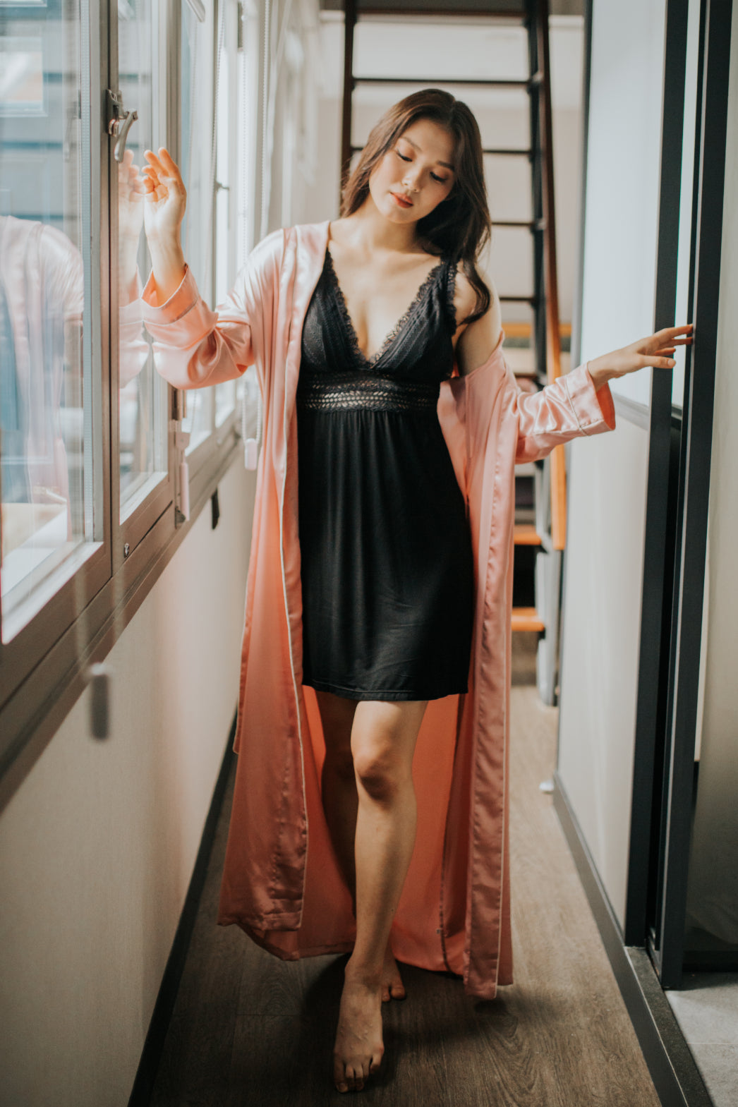 Empress Silk Robe XS #35 - Bells & Birds