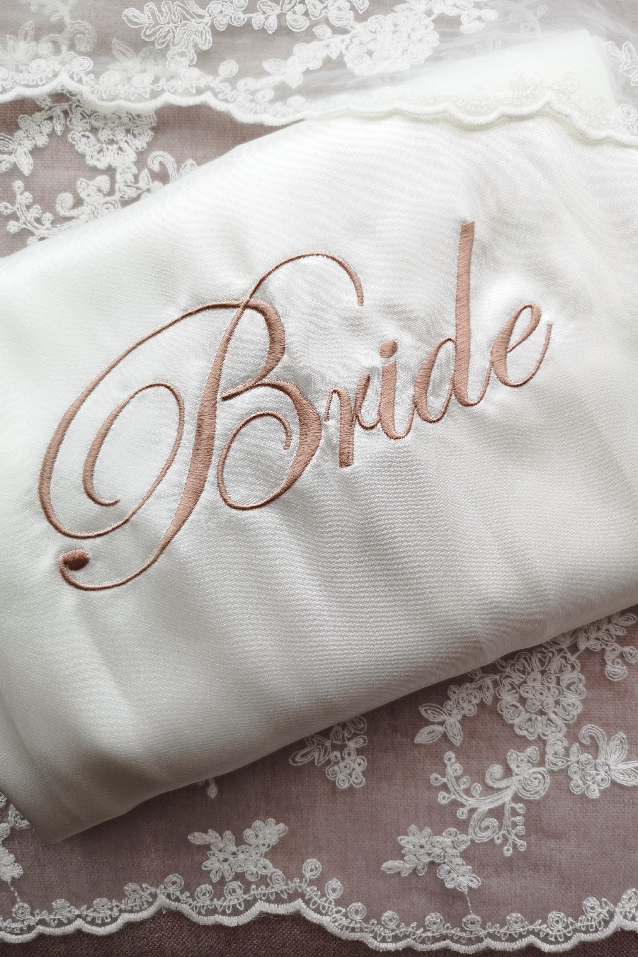 Bride Silk Robe S (White)