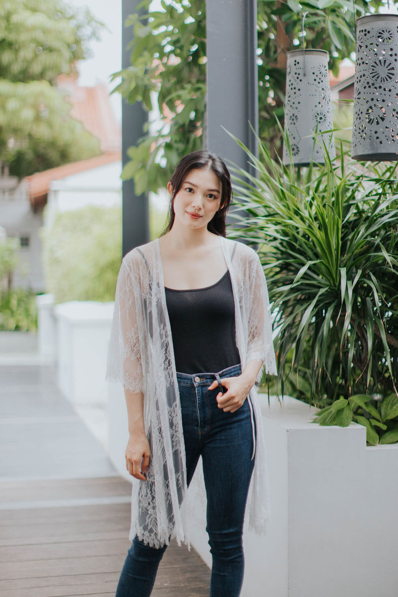 Elise Lace Robe
