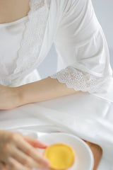 Sofia Cotton Robe (White)