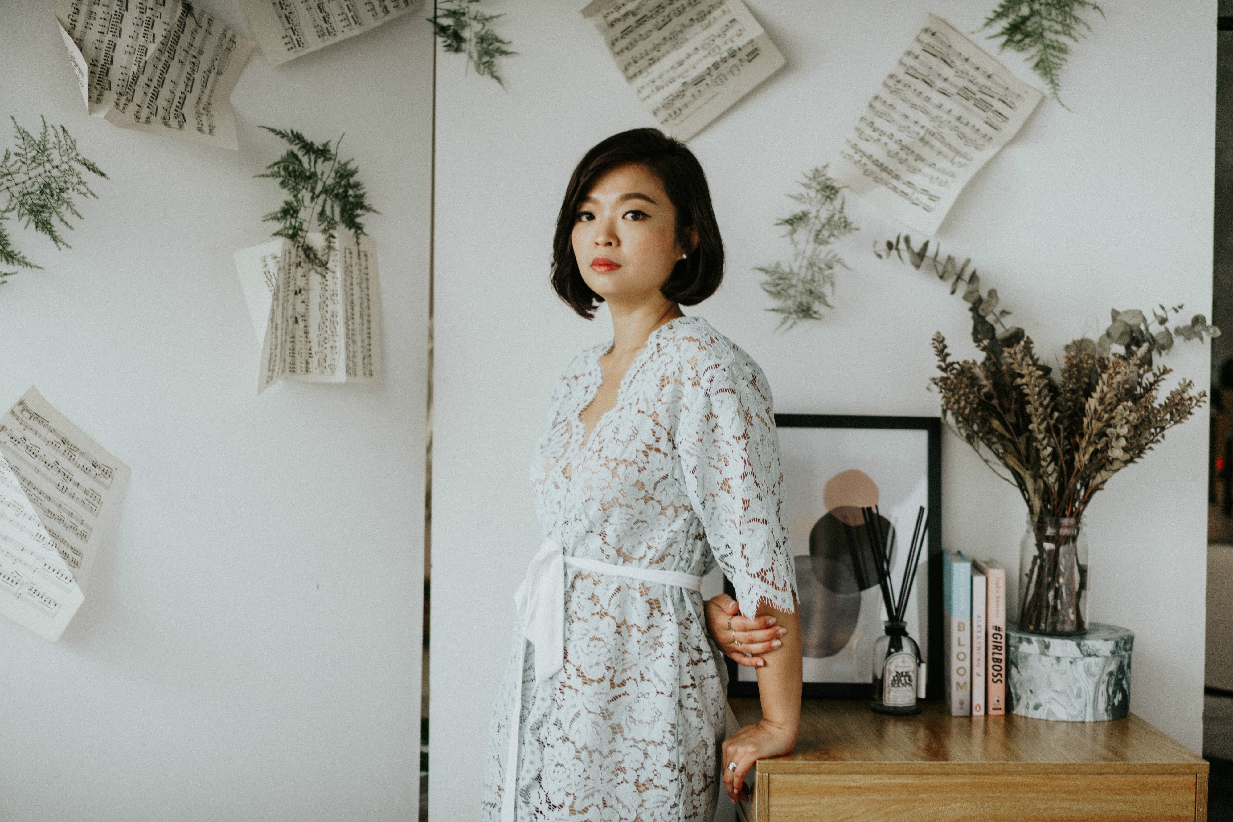 Seafoam Blue Lace Robe - Bells & Birds