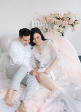 Ever After Lace Maxi Robe - Bells & Birds