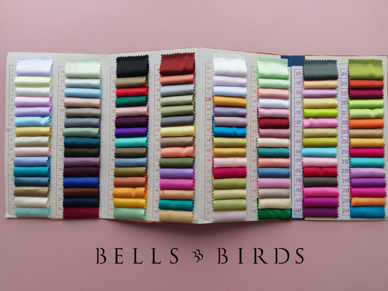 Personalized Silk Robe (120 colours) - Bells & Birds