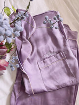 Mulberry Silk Pants Pyjamas (Lilac)