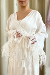 Dandelion Feather Robe (White)
